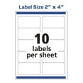 thumbnail image 4 of Avery® White Shipping Labels-Bulk Packs, Inkjet/Laser Printers, 250 Sheets/Box, 4 of 6