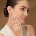 thumbnail image 5 of Lab Created Emerald Cut Solitaire Diamond Ring, 5 of 7