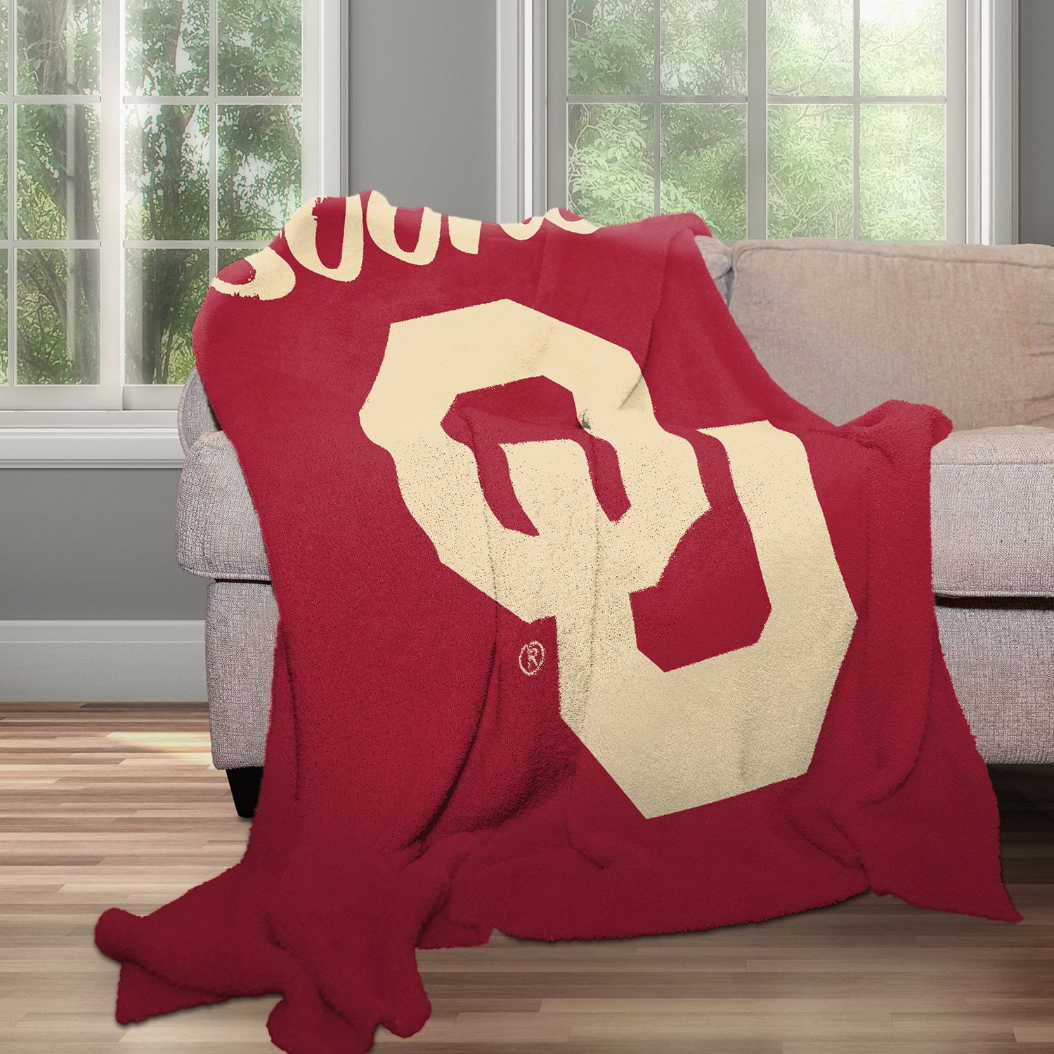 NCAA Oklahoma Sooners Sport Basketball And Foolball Team Logo Rectangle Area Rug OS48 - Dreamrooma-459131