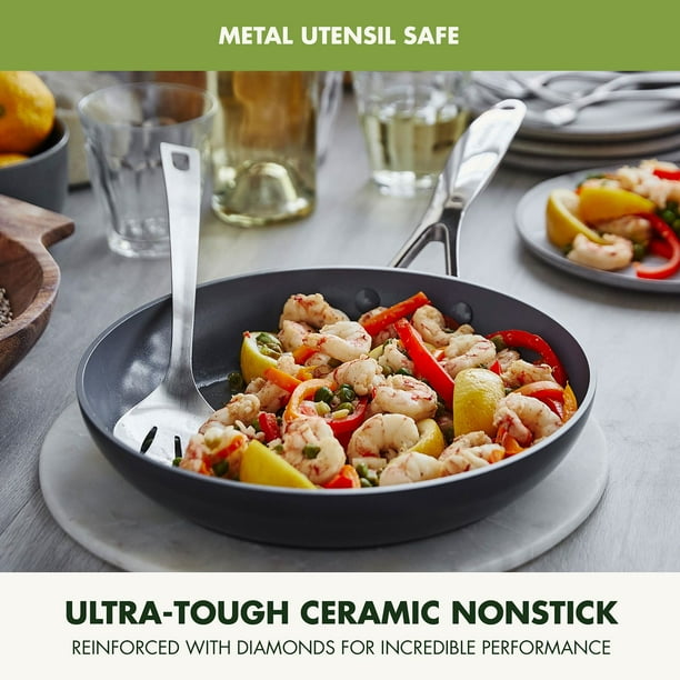 GreenPan Valencia Pro 2-Piece Ceramic Nonstick Fry Pan Set (10