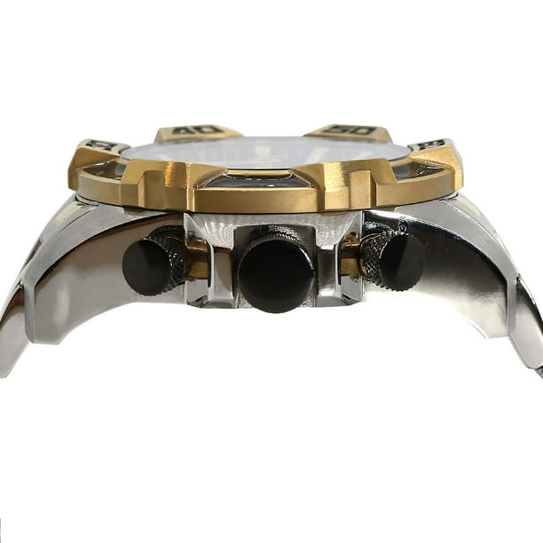 Invicta Men's Pro Diver Quartz 50mm Two Tone, Black Dial