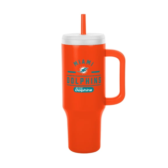 Logo Brands Miami Dolphins Stainless Steel Leakproof Tumbler