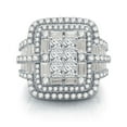 thumbnail image 2 of 3.00 CT. T.W. Halo Diamond Ring in 14K Gold, 2 of 4