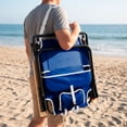 thumbnail image 3 of Logo Brands Los Angeles Dodgers Reclining Beach Chair, 3 of 6