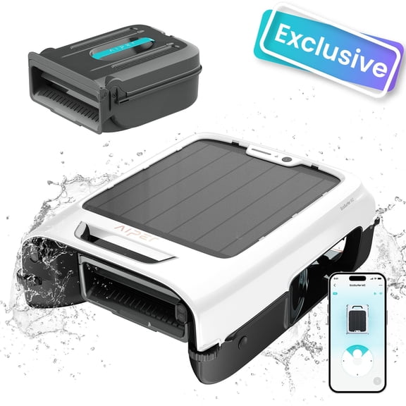 Aiper EcoSurfer M2 24/7 Solar-Powered Automatic Robotic Pool Skimmer with DebrisGuard™