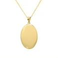 thumbnail image 2 of Polished Oval Locket Pendant in 14K Gold, 2 of 9