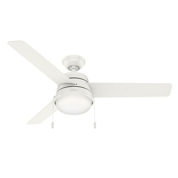 Hunter 52" Aker Indoor Rated Ceiling Fan with LED Light Kit and Pull Chain, Assorted Colors