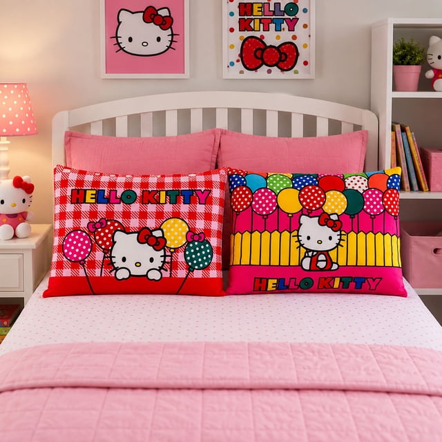 Kids Licensed 2-Pack Cloud Plush Pillow Set, 20" x 26"