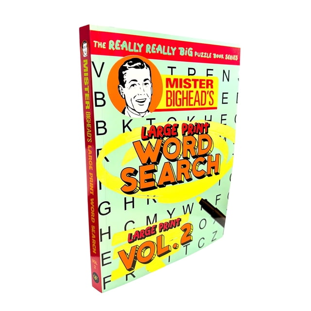 Mister Bigheads Large Print Word Search Vol. 2, Paperback