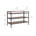 thumbnail image 4 of Seville Classics 3-Tier Resin Slat Shoe Rack, 26.5" W x 12.2" D x 19" H Assorted Colors, 4 of 22