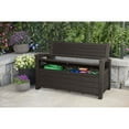 thumbnail image 3 of Keter Hudson Plastic Storage Bench, 3 of 6