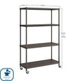 thumbnail image 4 of Member’s Mark Home 4-Tier Steel Shelving with Shelf Liners, 36" W x 14" D x 56.5" H, 4 of 12