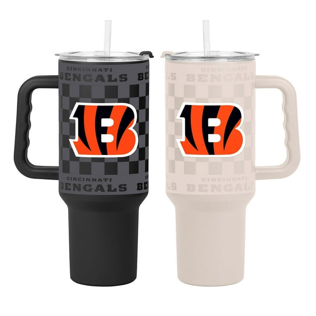 Logo Brands Cincinnati Bengals 40 oz. Stainless Steel Tumbler Set