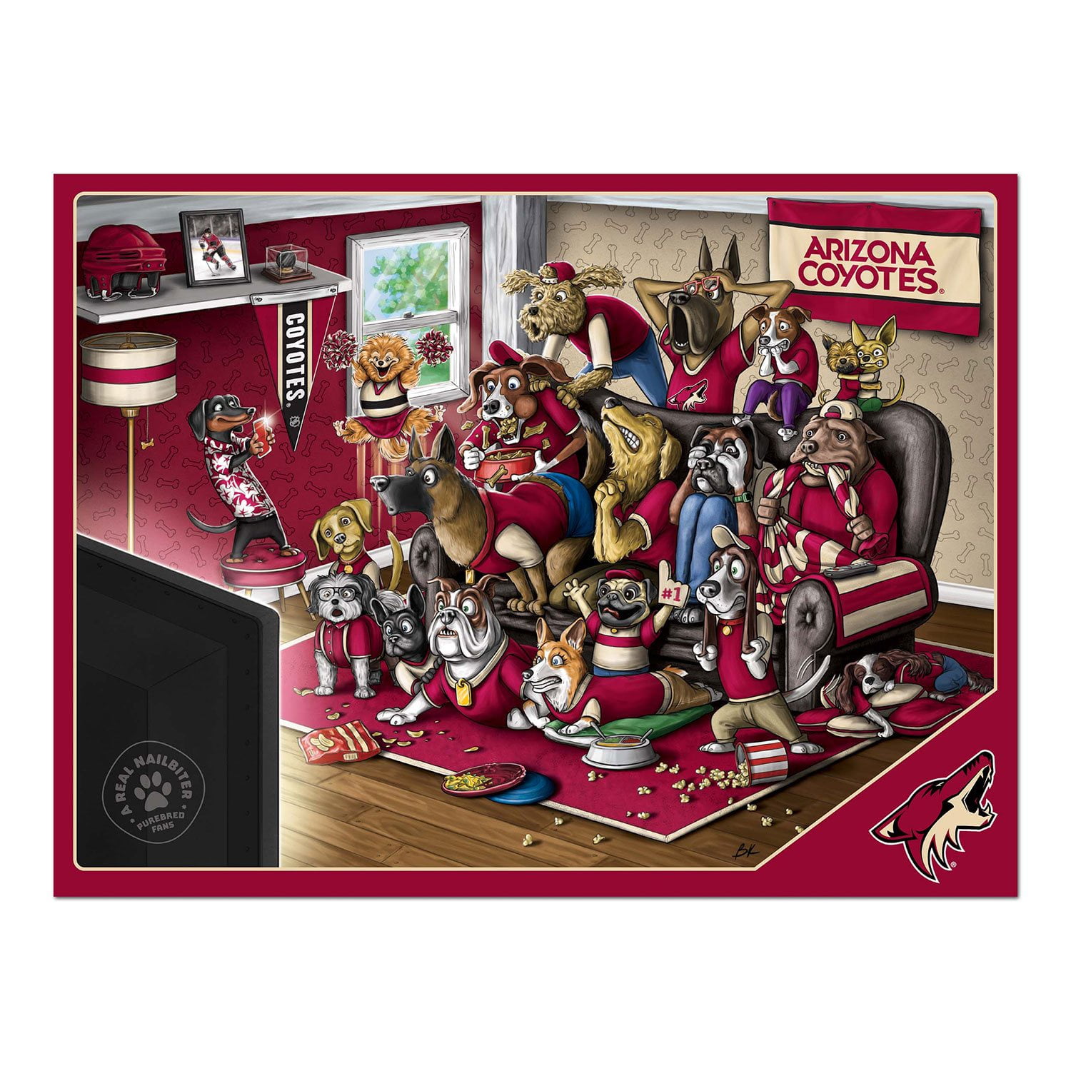 YouTheFan NHL Purebred Fans 500pc Puzzle, Assorted Teams