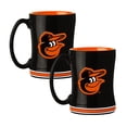 thumbnail image 1 of Logo Brands Baltimore Orioles 14oz Relief Mug Set, 1 of 4