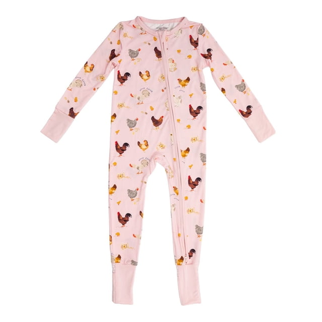 Angel Dear Baby Girls Convertible Zipper Romper
