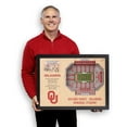 thumbnail image 4 of YouTheFan Oklahoma Sooners 25-Layer Football Stadium View 3D Wall Art, 4 of 5