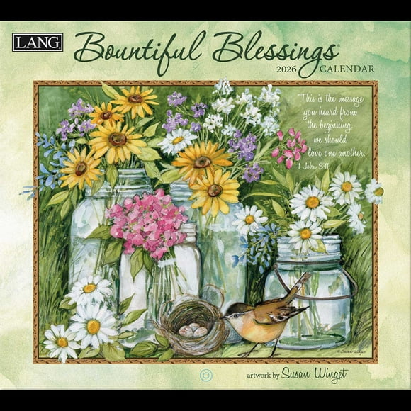 Bountiful Blessings 2026 Wall Calendar