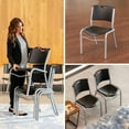 thumbnail image 13 of Lifetime Plastic Stacking Chair /Black & Silver - Commercial, 13 of 13