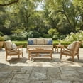 thumbnail image 4 of Cambridge Casual Catalina Teak Sofa Set, 5pc, 4 of 12