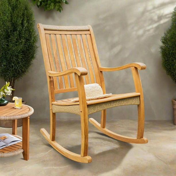 Cambridge Casual Salinas Teak Wicker Rocking Chair - Samsclub.com