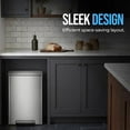 thumbnail image 5 of Simpli-Magic Infinity Edge 50 Liter / 13.2 Gallon Rectangular Step Trash Can, Hands-Free Soft-Close Lid, Premium Fingerprint-Resistant Finish for Kitchen and Recycling, Choose Color, 5 of 6