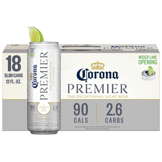 Corona Premier Mexican Lager Beer, 12 fl. oz. can, 18 pk.