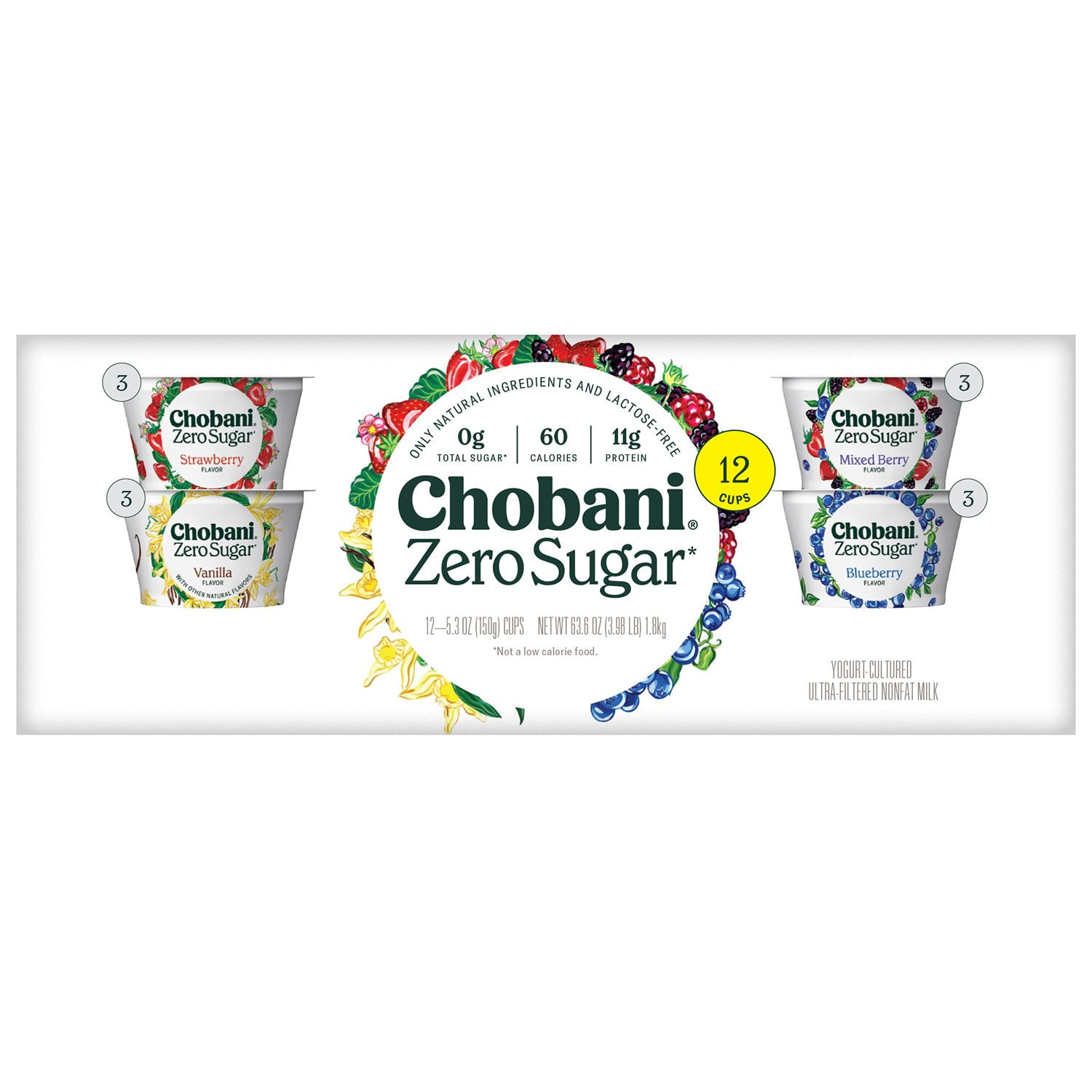 Chobani with Zero Sugar (12 ct.) - Samsclub.com