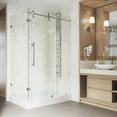 thumbnail image 4 of Vigo Winslow Frameless Sliding Door Shower Enclosure with Right Drain Base, 4 of 11