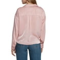 thumbnail image 3 of Express Women's Satin V-Neck Shirt, 3 of 7