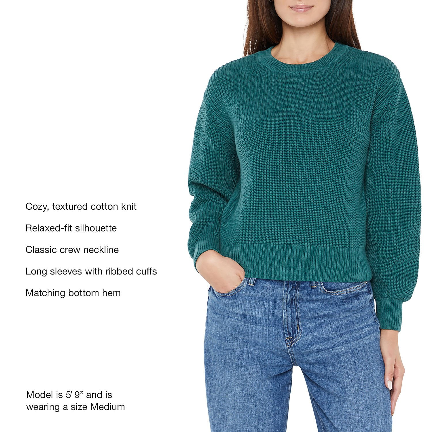 GAP Women's Forevercozy Ribbed Crewneck Sweater - Soft, Machine Washable Everyday Knit - View #8