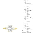 thumbnail image 5 of Lab Created 2.23 CT. T.W. Oval & Baguette Cut Lab Created Diamond Ring in 18K Gold, 5 of 5