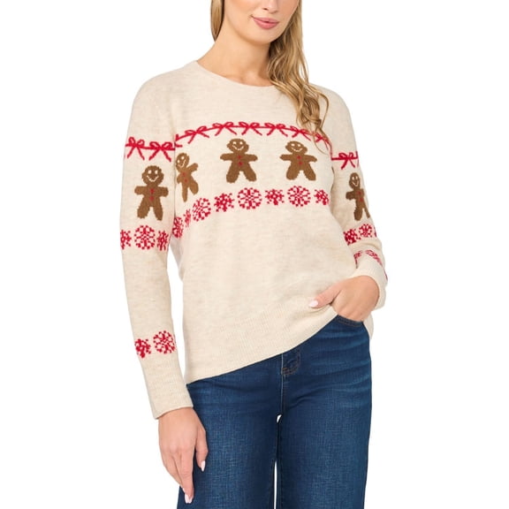 Vince Camuto Women's Holiday Crew Neck Sweater