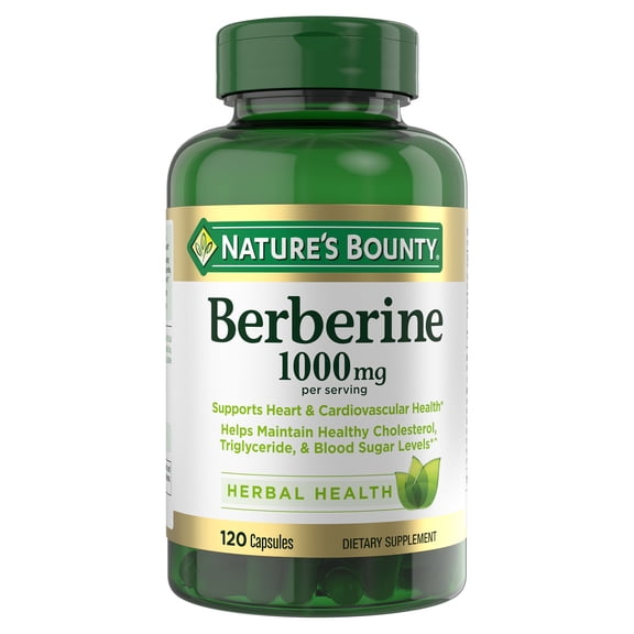 Nature's Bounty Berberine 1,000 mg Capsules, 120 ct.
