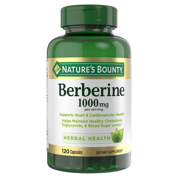 Nature's Bounty Berberine 1,000 mg Capsules, 120 ct.