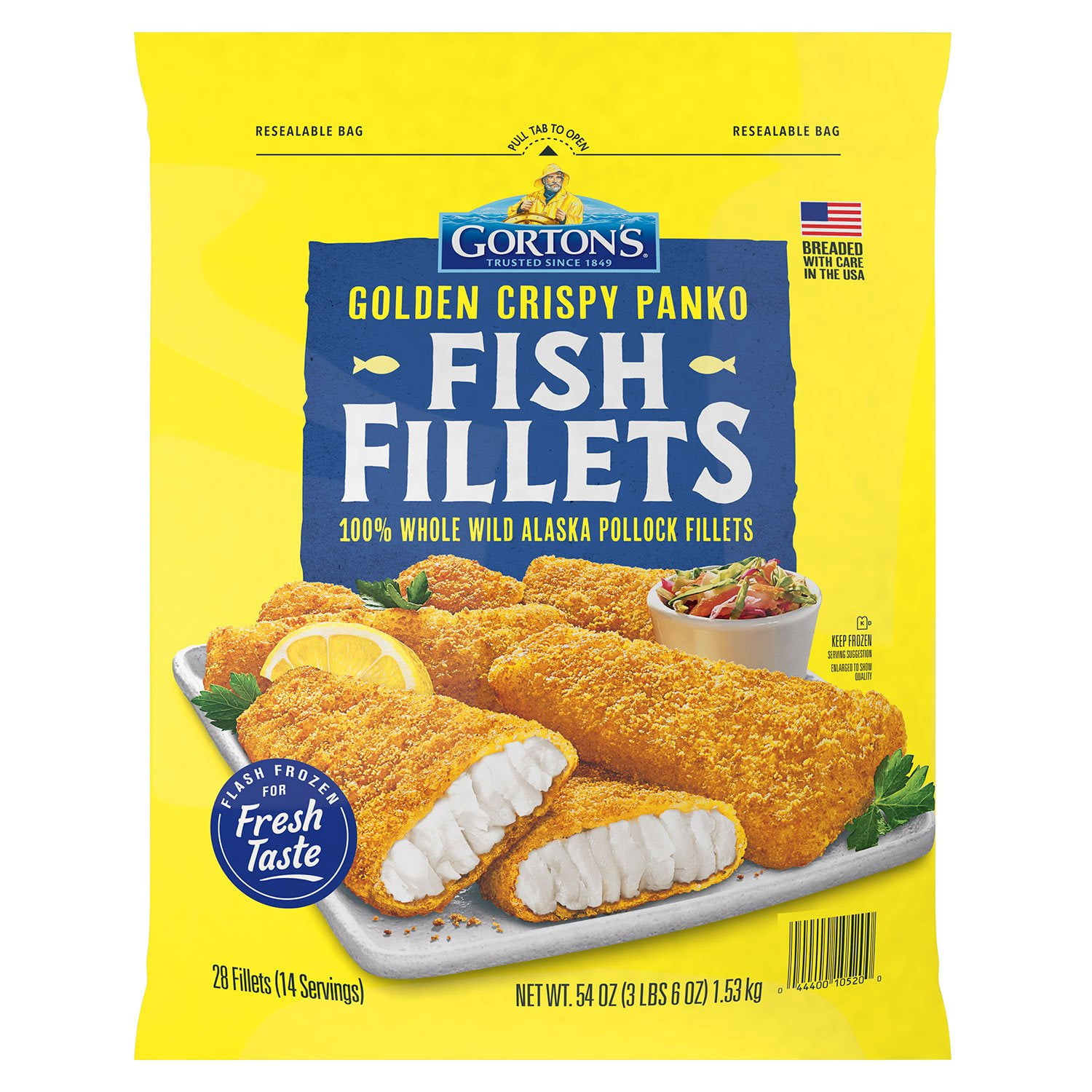 Gorton's Golden Crispy Panko Fish Fillets, Frozen, 28 ct. - Samsclub.com