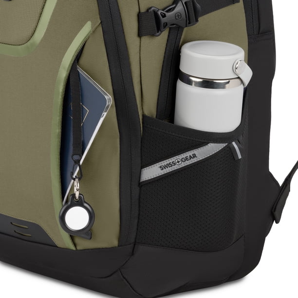 best swiss gear backpack for laptop SwissGear Travel Tech Elite – Fits Laptops up to 16” – ScanSmart TSA-Friendly Backpack with USB Port, Shoe Compartment & Organizer Pockets – Black Dot : Electronics and water bottle pocket Wenger Ibex 17