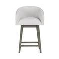 thumbnail image 12 of HH2 Home Upholstered Barrel Back Wood Adjustable Height Swivel Bar Stool, 12 of 19