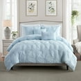 thumbnail image 1 of Ultra Plush Floral Pintuck Comforter Set, Assorted Sizes, 1 of 7