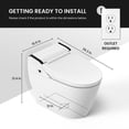 thumbnail image 9 of VOVO Smart Bidet Toilet with Auto Flush and Heated Seat, 9 of 14