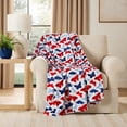 thumbnail image 1 of Member's Mark Red, White & Blue Lounge Throw Collection, 60" x 70", 1 of 7