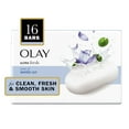 thumbnail image 1 of Olay Ultra Fresh Bar Soap, Notes of Water Lily, 4 oz., 16 ct., 1 of 7