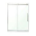 thumbnail image 1 of OVE Decors Bel 60" W x 78-3/4" H Frameless Soft-Close Sliding Shower Door, 1 of 9