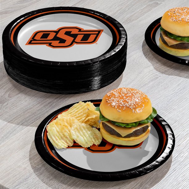 Collegiate Round Paper Plates, 10
