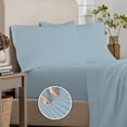 thumbnail image 3 of Purity Home 100% Organic Cotton Brushed Percale Sheet Set, Assorted Sizes, 3 of 9