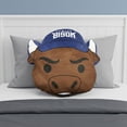 thumbnail image 2 of Logo Brands Howard Bison Puff Pillow, 2 of 5