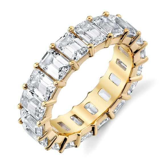 Lab Created White Sapphire Eternity Band in 14K Gold