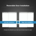thumbnail image 3 of OVE Decors Selby 67-1/2"-72"W x 74"H Frameless Sliding Shower Door with Clear Glass, 3 of 9