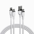 thumbnail image 1 of Member's Mark Silicone USB-C Cable Set, 2pack(3' USB-A to USB-C & 6' USB-C to USB-C), 1 of 6