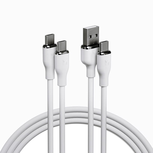 Member's Mark Silicone USB-C Cable Set, 2pack(3' USB-A to USB-C & 6' USB-C to USB-C)